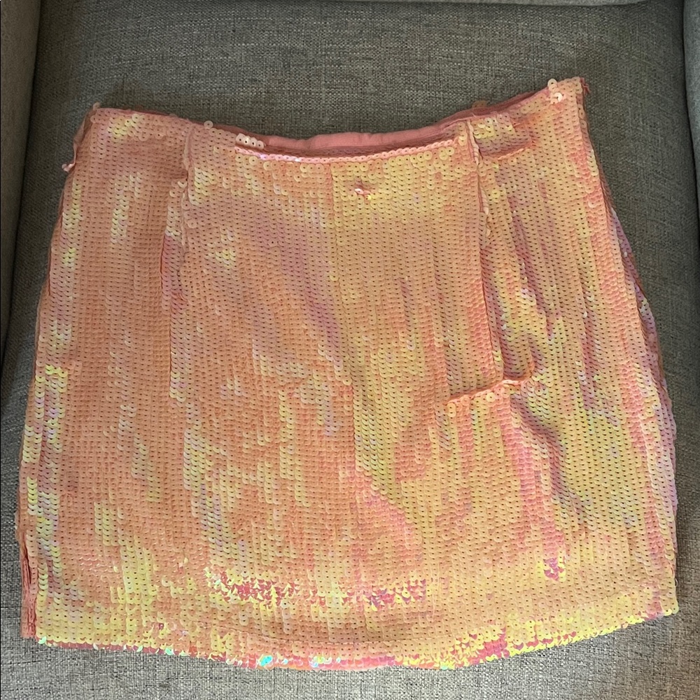 Sequin Pink Skirt